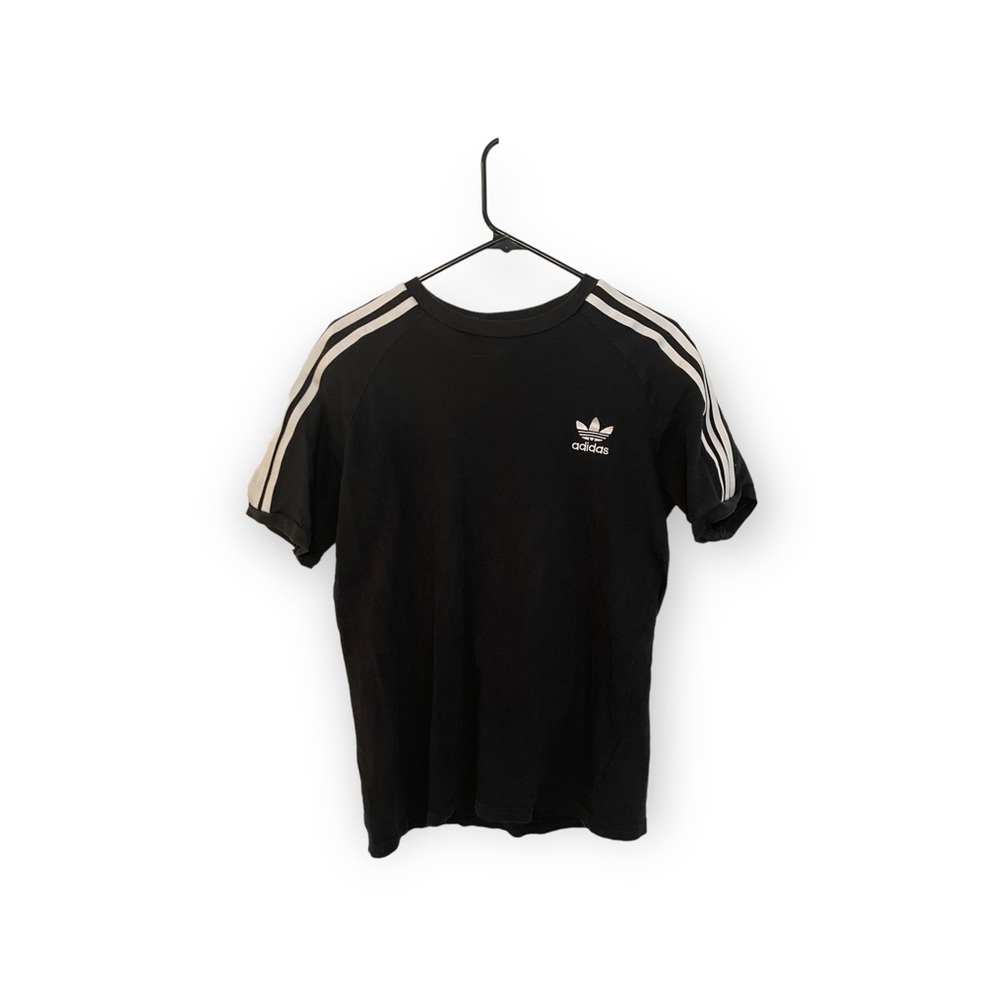 Black Adidas Stripped T Shirt